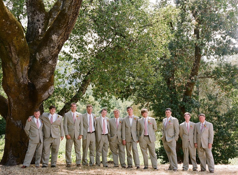 Grooms & Groomsmen Photos Khaki Groomsmen Attire Inside Weddings