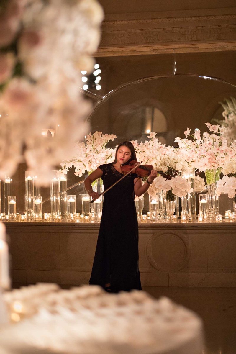 Violinist at Wedding Ceremony
Photography: The Day by Ira Lippke
Read More:
http://www.insideweddings.com/weddings/opulent-luxury-wedding-with-timeless-color-palette-in-new-york-city/1199/ new york city wedding ceremony entertainment woman playing violin musician
