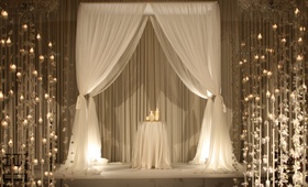 Ceremony Decor
Photography: la Storia foto
Read More:
http://www.insideweddings.com/weddings/chic-all-white-wedding-at-the-four-seasons-hotel-chicago/232/ Wedding ceremony with candles and orchid strands lining an aisle to a chuppah