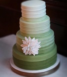 Ombré Wedding Cake
Photography: Donat Photography
Read More:
http://www.insideweddings.com/weddings/enuka-okuma-and-joe-gasparik/380/ Green ombre wedding cake without cake topper