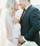 Bride and Groom About to Kiss
Photography: This Modern Romance
Read More:
http://www.insideweddings.com/weddings/rustic-chic-wedding-with-wooden-accents-and-verdant-details/861/ bride in galia lahav groom in men's wearhouse about to kiss long veil