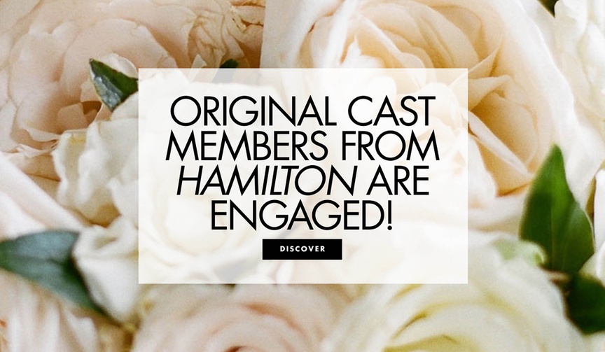 Original 'Hamilton' Cast Memebers Anthony Ramos and Jasmine Cephas Jones are Engaged!
Article: 'Hamilton' Cast Members Anthony Ramos %26 Jasmine Cephas Jones Are Engaged!
Photography: Liz Banfield
Read More:
http://www.insideweddings.com/news/celebrity-style/hamilton-cast-members-anthony-ramos-jasmine-cephas-jones-are-engaged/4658/ Original cast members Anthony Ramos and Jasmine Cephas Jones are engaged