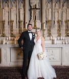 Bride %26 Groom at Catholic Church
Photography: Carasco Photography
Read More:
http://www.insideweddings.com/weddings/classic-church-ceremony-reception-at-art-deco-venue-in-chicago/1294/ bride and groom portrait at catholic church wedding ceremony chicago lace gown overskirt