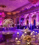 Exquisite Ballroom Reception
Photography: Gruber Photographers
Read More:
http://www.insideweddings.com/weddings/opulent-new-york-city-wedding-with-violet-lighting/395/ Purple and pink lighting at The Plaza ballroom wedding