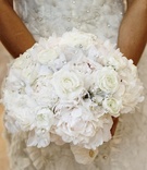 Crystal-Dotted Bouquet
Photography: KingenSmith
Read More:
http://www.insideweddings.com/weddings/classic-chicago-wedding-with-mexican-ceremony-traditions/404/ Rose and peony white bouquet with crystals