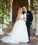 California Wedding Couple from Chicago
Photography: Jay Lawrence Goldman Photography
Read More:
http://www.insideweddings.com/weddings/rustic-vintage-outdoor-ceremony-tent-reception-in-palm-springs/692/ Bride in strapless Vera Wang ball gown and groom in tux