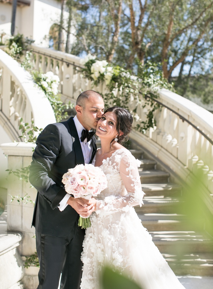 Bride %26 Groom in Dana Point
Photography: Samuel Lippke Studios
Read More:
http://www.insideweddings.com/weddings/outdoor-jewish-wedding-ceremony-luxe-reception-in-california/1160/ Bride in long sleeve floral applique wedding dress mark ingram atelier groom in tom ford tuxedo