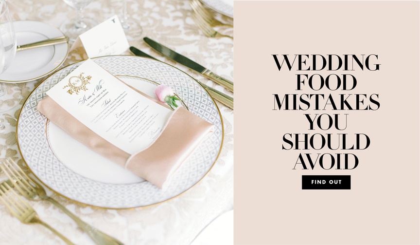 3 Mistakes to Avoid for Your Wedding Menu
Article: 3 Mistakes to Avoid for Your Wedding Menu
Photography: Aaron and Jillian Photography
Read More:
http://www.insideweddings.com/news/planning-design/3-mistakes-to-avoid-for-your-wedding-menu/3934/ Wedding food mistakes you should avoid
