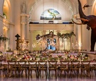 Reception by Dinosaur Skeleton