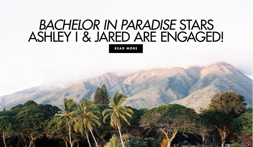 Ashley Iaconetti and Jared Haibon are Engaged!
Article: Ashley Iaconetti and Jared Haibon Are Engaged!
Photography: Wendy Laurel
Read More:
http://www.insideweddings.com/news/celebrity-style/ashley-iaconetti-and-jared-haibon-are-engaged/4450/ The duo first met on 'Bachelor in Paradise.'