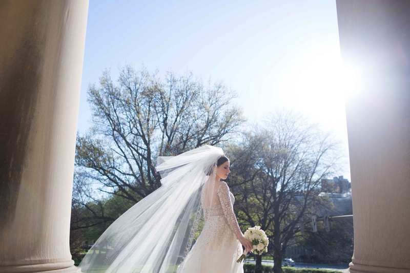 Bride's Blusher, Veil Floating in Wind Outside Church
Photography: Joey Kennedy Photography
Read More:
http://www.insideweddings.com/weddings/classically-elegant-catholic-wedding-in-pittsburgh-pennsylvania/909/ bride blusher veil floating wind roman catholic church wedding liancarlo dress religious ceremony