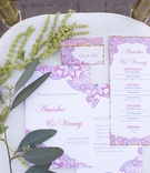 Detailed Stationery Set
Photography: Fully Alive Photography
Read More:
http://www.insideweddings.com/weddings/cultural-inspirational-wedding-with-vibrant-colors-in-arizona/1147/ south asian wedding inspiration, intricate pattern on invitations, menu, wedding stationery
