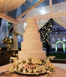 Silver-Beaded Wedding Cake
Photography: Christian Oth Studio
Read More:
http://www.insideweddings.com/weddings/elaine-alden-and-landry-fields/589/ Landry Fields and Elaine Alden's four layer cake