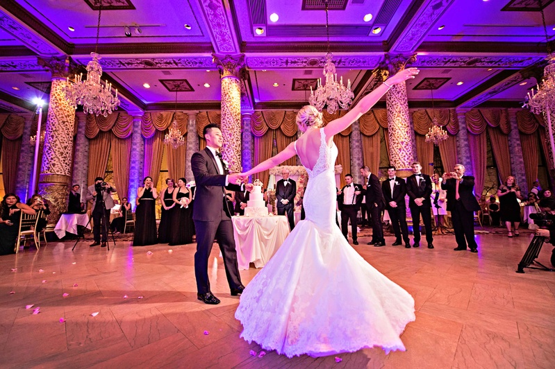 Fun First Dance with Violet Lighting
Photography: Carasco Photography
Read More:
http://www.insideweddings.com/weddings/new-york-yankees-infielder-marries-in-opulent-chicago-soiree/764/ rob refsnyder of new york yankees and wife, first dance, wedding