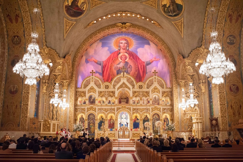 Saint Sophia Greek Orthodox Cathedral Ceremony
Photography: KLK Photography
Read More:
http://www.insideweddings.com/weddings/greek-orthodox-church-ceremony-glamorous-purple-gold-reception/730/ Saint Sophia Greek Orthodox Cathedral in Los Angeles with Original Runner Company aisle runner