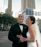 Couple in Chicago
Photography: KingenSmith
Read More:
http://www.insideweddings.com/weddings/sophisticated-fall-wedding-at-the-peninsula-chicago/216/ Groom in tuxedo and bride in Carolina Herrera