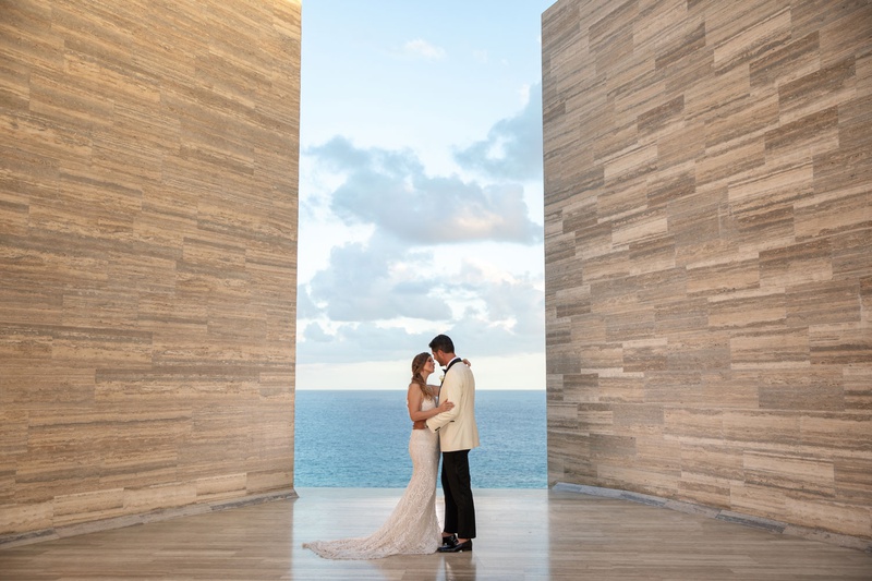 Modern Wedding Portrait in Cabo
Photography: Collin Pierson Photography
Read More:
http://www.insideweddings.com/weddings/beach-wedding-ceremony-romantic-reception-inspiration-in-cabo/1304/ wedding portrait couple in san jose del cabo mexico modern hotel solaz berta wedding dress white tux