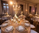Metallic Chandelier Centerpiece