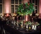 Dark-Hued Reception Tablescape