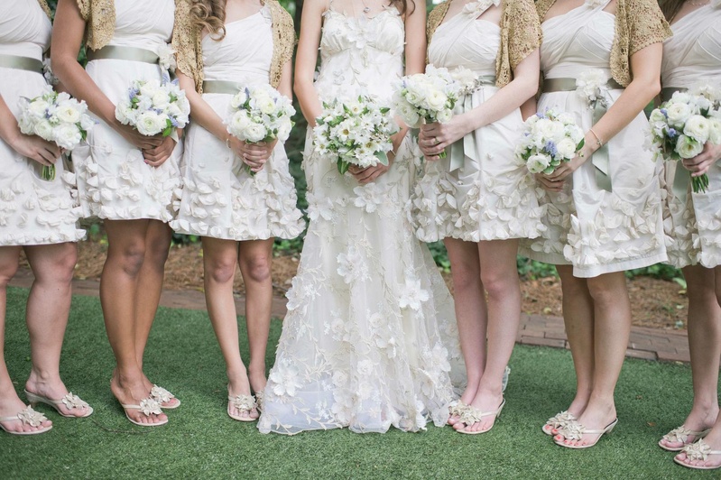 Spring Bridesmaid Bouquets
Photography: Harwell Photography
Read More:
http://www.insideweddings.com/weddings/romantic-woodland-inspired-atlanta-wedding-with-natural-details/433/ Bridesmaids in short dresses with white and blue bouquets