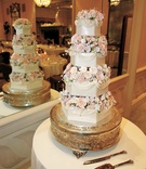 Four-Tiered Ivory Cake with Flowers
Photography: Thomas J. Styczynski Photography
Read More:
http://www.insideweddings.com/weddings/classic-ballroom-wedding-in-santa-barbara-california/107/ Opalescent cake with sugar flowers