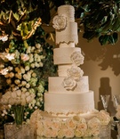 Towering Ivory Cake with Sugar Peonies
Photography: John Solano Photography
Read More:
http://www.insideweddings.com/weddings/an-opulent-garden-ceremony-ballroom-reception-in-beverly-hills/986/ Tall white wedding cake with sugar flower peony design and invitation escort card design style