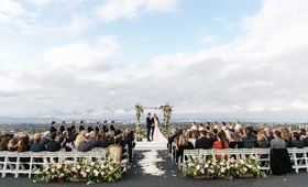 Rooftop Ceremony in Marina Del Rey
Photography: Aevitas Weddings
Read More:
http://www.insideweddings.com/weddings/rooftop-ceremony-ballroom-reception-with-english-garden-theme/1286/ wedding ceremony overlooking los angeles california rustic wedding ceremony greenery pink flowers