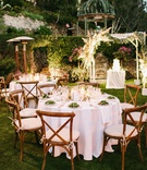 Outdoor Reception in Ceremony Space
Photography: Wild Whim Design + Photography
Read More:
http://www.insideweddings.com/weddings/outdoor-bohemian-fall-wedding-at-a-magical-venue-in-los-angeles/1238/ wedding reception outdoor venue the houdini estate wood vineyard chairs vegetarian dinner cake