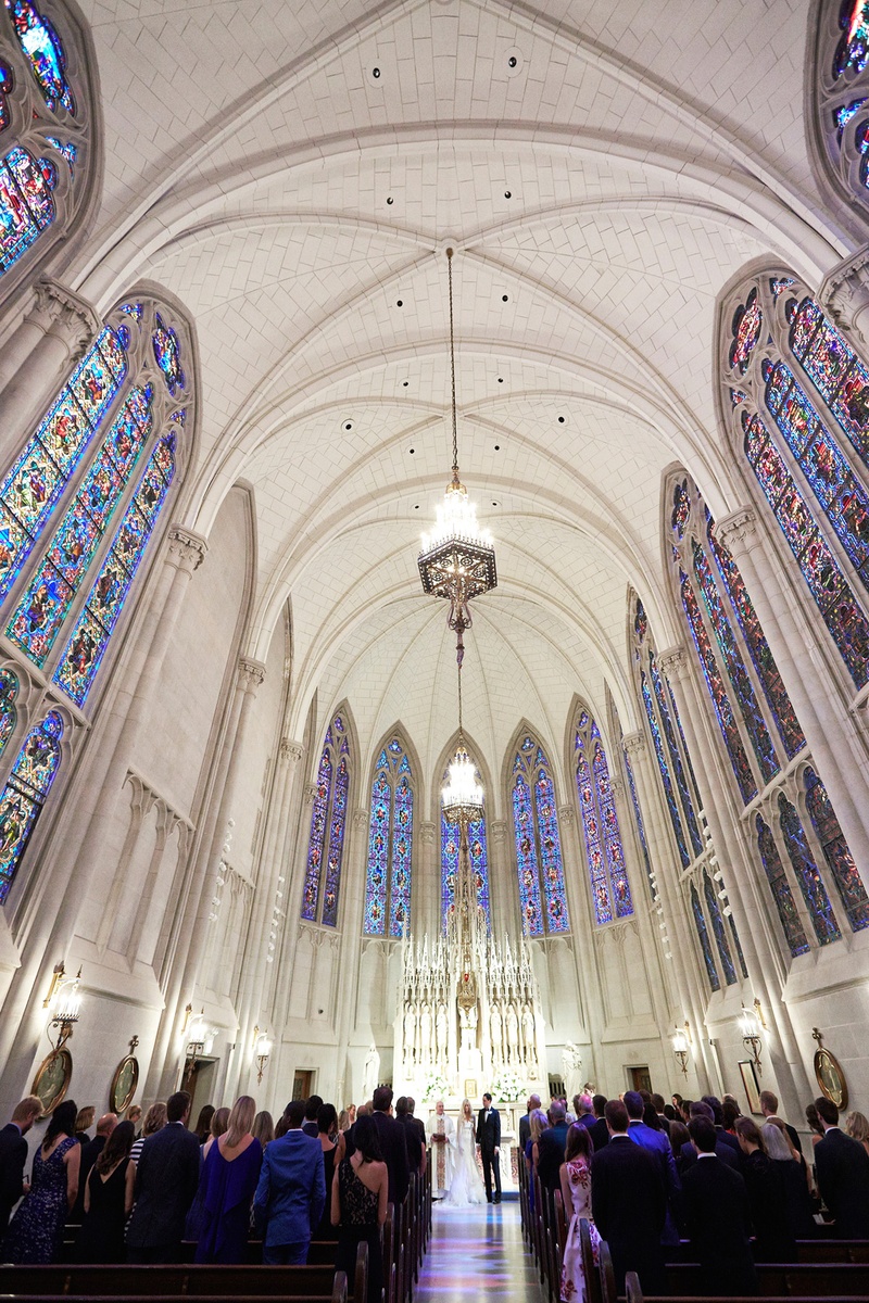 Interior of Chicago Chapel
Photography: KingenSmith
Read More:
http://www.insideweddings.com/weddings/catholic-ceremony-soft-romantic-fairy-tale-reception-in-chicago/754/ st. james chapel in Chicago with beautiful stained glass windows