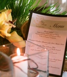 Hawaiian Wedding Menu
Photography: frame.thirty.six photography
Read More:
http://www.insideweddings.com/weddings/tropical-inspired-spring-wedding-at-the-bel-air-bay-club/236/ Hawaiian flower motif wedding menu card