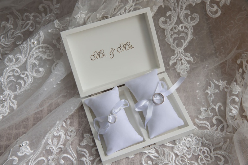 Mr. %26 Mrs. Ring Pillow Box
Photography: Curtis Dahl Photography
Read More:
http://www.insideweddings.com/weddings/spring-outdoor-ceremony-ballroom-reception-with-cultural-elements/1313/ wedding rings in mr and mrs box with ring pillows and ribbon platinum on veil