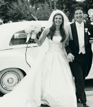 Couple with Wedding Car
Photography: Dalal Photography
Read More:
http://www.insideweddings.com/weddings/winter-wedding-at-the-jonathan-club-in-santa-monica-california/7/ black and white picture of couple and getaway car
