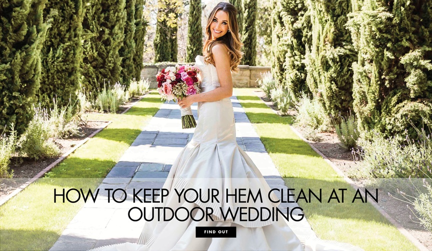 Tips and Tricks to Keep Your Bridal Gown Hem Clean
Article: Tips and Tricks to Keep the Hem of Your Bridal Gown Clean
Photography: Marc Royce Photography
Read More:
http://www.insideweddings.com/news/fashion/tips-and-tricks-to-keep-the-hem-of-your-bridal-gown-clean/3802/ how to keep the hem of your wedding dress clean during outdoor wedding portraits