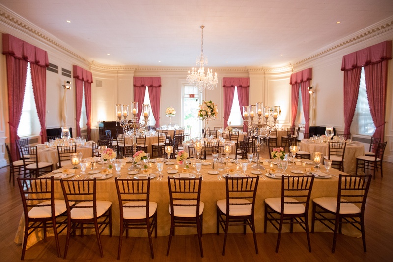Elegant Indoor Reception
Photography: Aaron Watson Photography
Read More:
http://www.insideweddings.com/weddings/classic-virginia-wedding-inspired-by-grace-kellys-elegance/511/ Country club ballroom reception with classic decorations