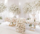 Lush Sweetheart Table Near Cake