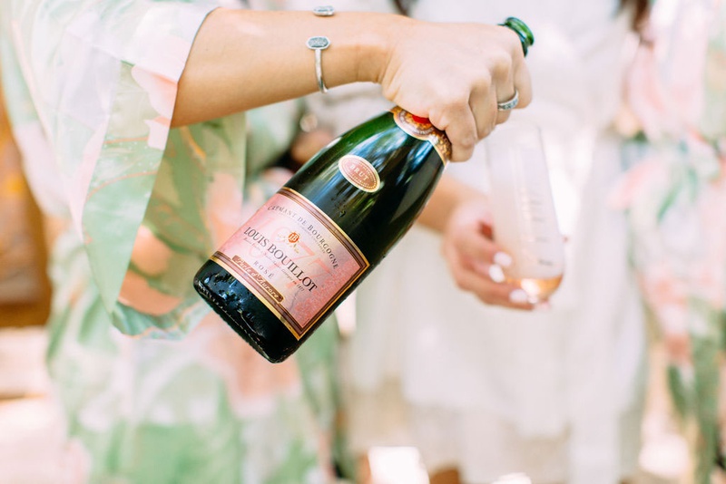 Bridesmaids Pouring Champagne
Photography: Ashley Paige Photography
Read More:
http://www.insideweddings.com/weddings/elegant-outdoor-fall-wedding-at-a-rustic-chic-venue-in-malibu/1244/ wedding getting ready photos pink green robes champagne into stemless flutes while getting ready