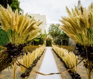 Pampas Grass at Aisle Entrance