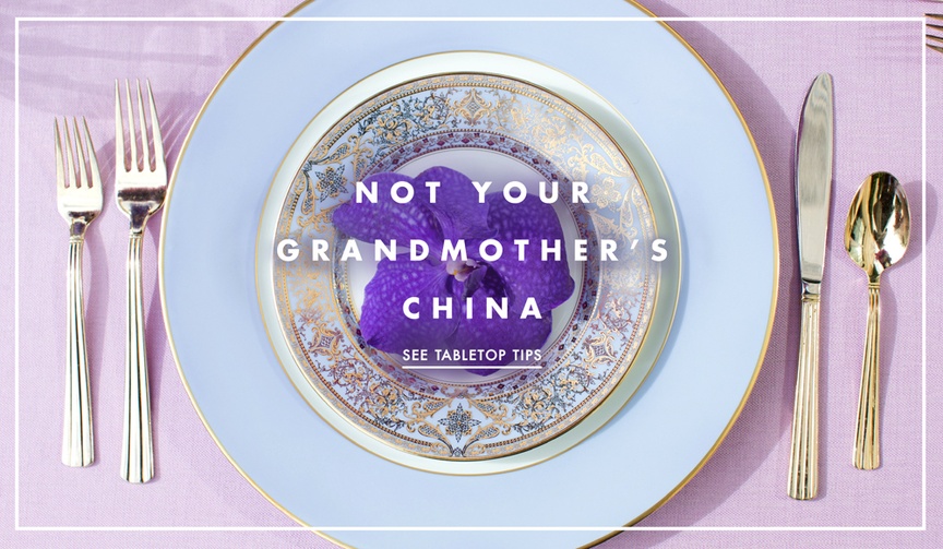 Wedding Registry China Tips
Article: 5 Common Reasons Brides Avoid China on the Wedding Registry
Photography: Thisbe Grace Photography
Read More:
http://www.insideweddings.com/news/wedding-registry/5-common-reasons-brides-avoid-china-on-the-wedding-registry/2680/ Wedding registry tips and myths of china tableware