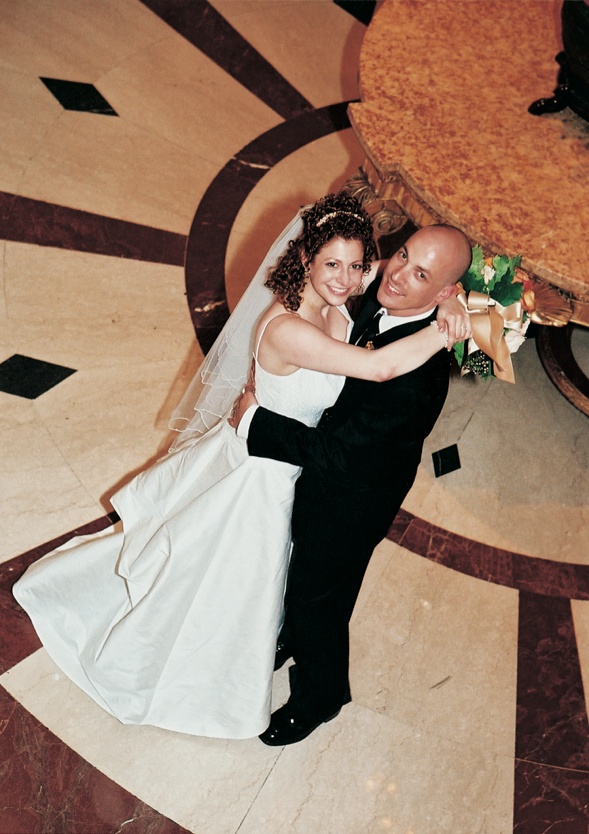 Bride and Groom in Ballroom
Photography: Stephanie Ellis Photography
Read More:
http://www.insideweddings.com/weddings/fall-inspired-wedding-in-beverly-hills-california/41/ White bridal gown and black tuxedo
