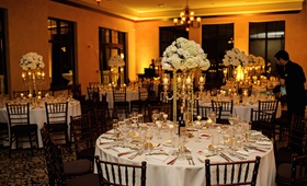 Ballroom at Bella Collina
Photography: Kristen Weaver Photography
Read More:
http://www.insideweddings.com/weddings/a-tuscan-themed-jewish-wedding-in-florida-with-natural-details/654/ Wedding reception with white flowers and linens at a ballroom in Bella Collina, Montverde, FL