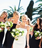 Classic Black Bridesmaid Dresses
Photography: Laurie Bailey Photography
Read More:
http://www.insideweddings.com/weddings/traditional-wedding-at-same-venues-as-the-brides-parents-nuptials/1364/ classic wedding bride and bridesmaids black bridesmaid dresses greenery white bouquets