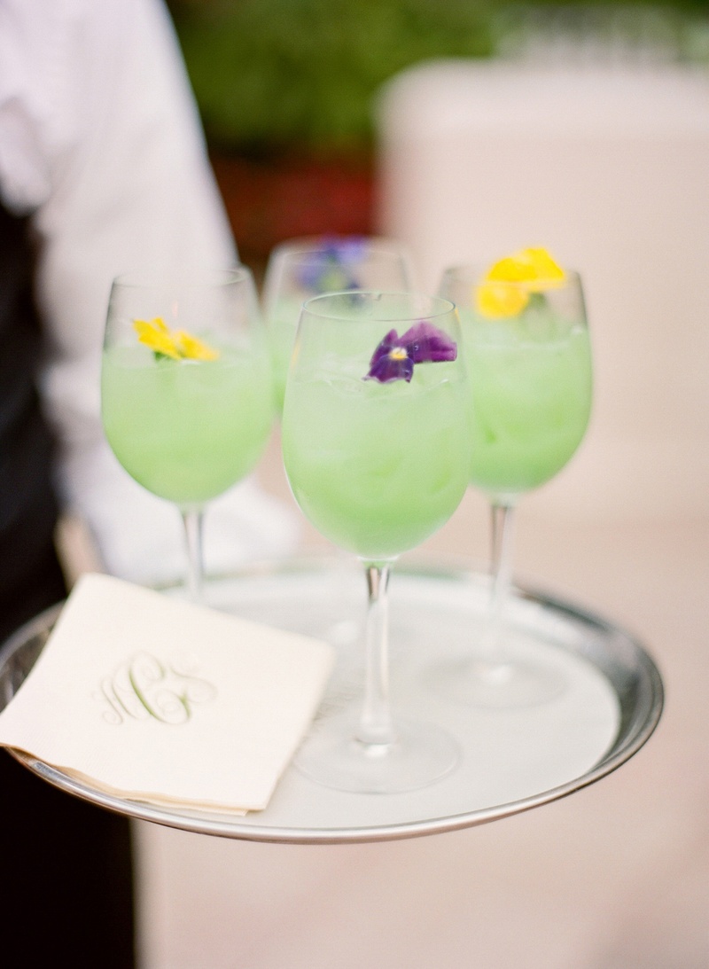 Food & Drink Photos Light Green Signature Cocktails Inside Weddings
