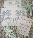 Rustic Invitations with Green Leaf Decorations
Photography: Willa Kveta Photography
Read More:
http://www.insideweddings.com/weddings/romantic-outdoor-bohemian-chic-wedding-at-a-santa-barbara-park/755/ rustic wedding invitations natural organic with green leaf decorations on woven burlap mat
