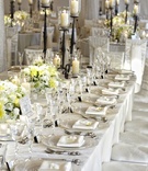 Long White Tablescape
Photography: KingenSmith
Read More:
http://www.insideweddings.com/weddings/elegant-wedding-with-modern-details-at-a-private-estate/383/ Tent wedding rectangular table with white flowers and candles