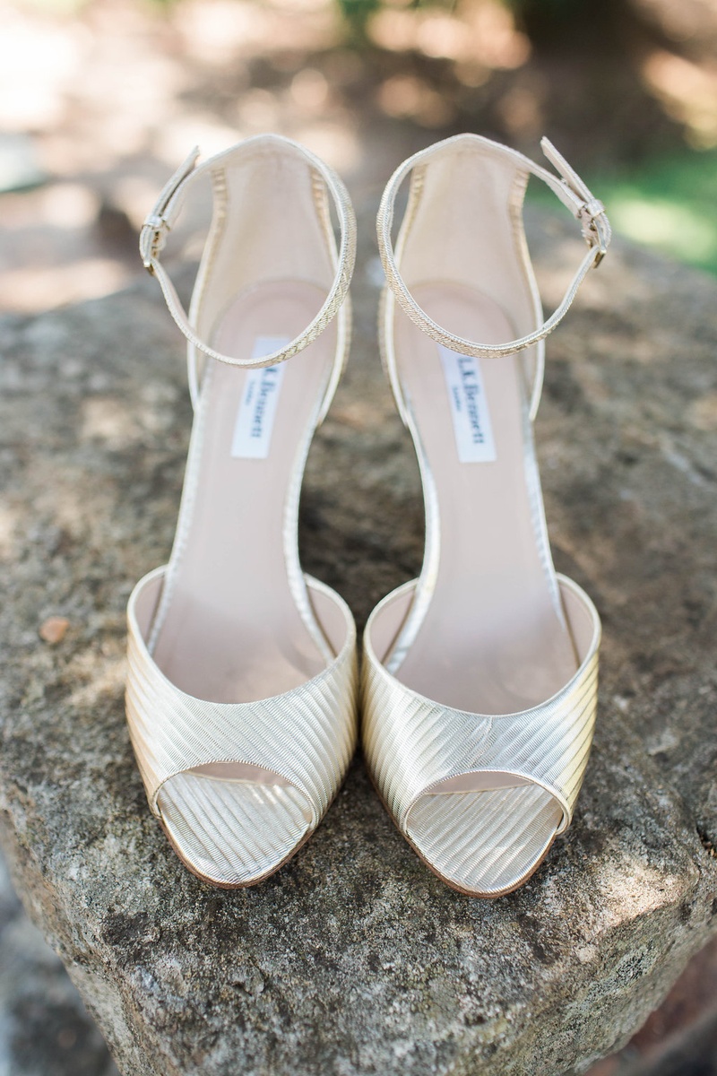 Metallic Ankle-Strap Heels
Photography: Katie Shuler Photography
Read More:
http://www.insideweddings.com/weddings/rustic-chic-outdoor-wedding-at-a-winery-in-northern-california/945/ metallic ankle strap heels wedding LK Bennett rustic shiny