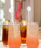 Pink Lemonade %26 Iced Tea at Shower
Photography: Frances Iacuzzi Photography
Read More:
http://www.insideweddings.com/weddings/bridal-shower-with-bright-cheerful-color-palette-in-beverly-hills/1203/ bridal shower beverages drinks pink lemonade and iced tea with lemon white drink stick stirrer