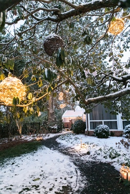 Snowy Winter Wedding At The Groom 39 S Family Home In South