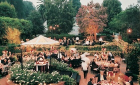 Evening backyard reception
Photography: Silvia Mautner Photography
Read More:
http://www.insideweddings.com/weddings/red-rose-inspired-backyard-wedding-in-california/42/ Twilight reception at home overlooking ocean