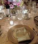 Pastel and Gold Place Setting
Photography: Christian Oth Studio
Read More:
http://www.insideweddings.com/weddings/summer-wedding-packed-with-details-at-the-new-york-public-library/235/ Penfolds wine bottle on neutral tablescape