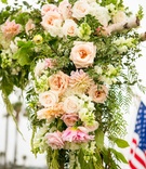 Arch with Peach, Blush, and Ivory Blossoms
Photography: George Street Photo %26 Video
Read More:
http://www.insideweddings.com/weddings/high-school-sweethearts-wed-in-romantic-ceremony-on-a-yacht/883/ ceremony arch with amaranthus, peach, blush, and ivory flowers, heavy greenery, birch branched